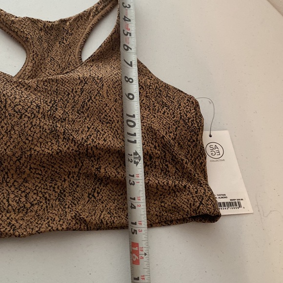 Sage Collective Keyhole Longline Sports Bra Size L NEW - Picture 6 of 8